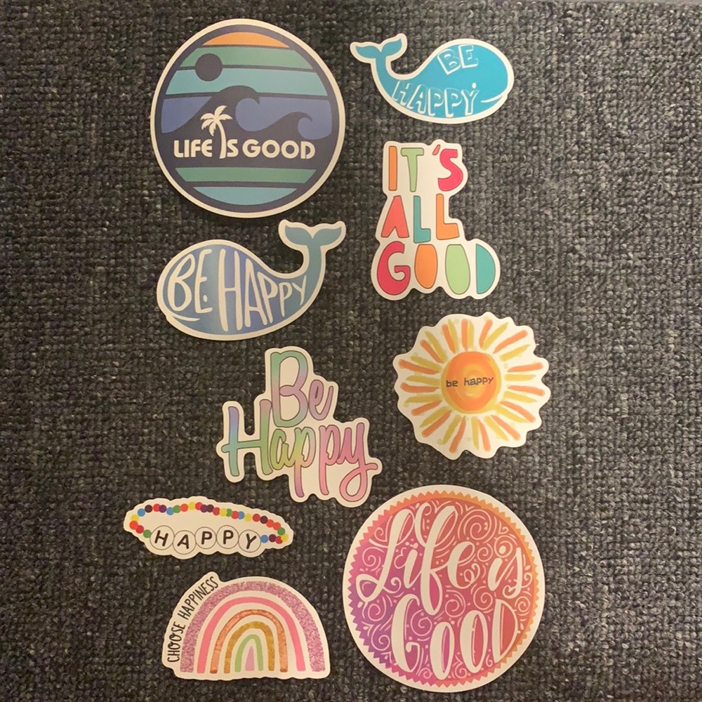 Pack of 9 stickers (happy bundle)